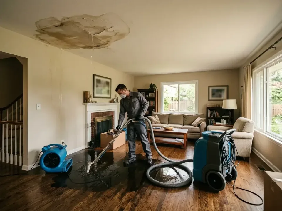 attic-pipe-burst-ceiling-drip-008 — frequently asked questions, Water Damage Restoration & Carpet Care in Harrison, WI